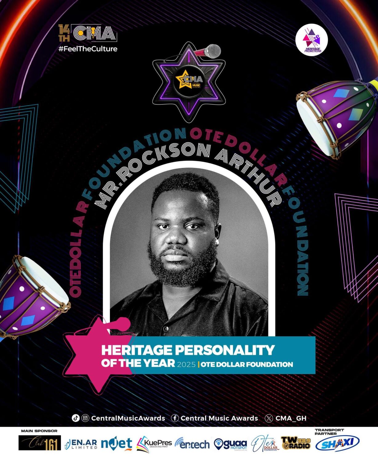 Mr Rockson CMA 2025: Mr Rockson Arthur Honoured as Heritage Personality of the ...
